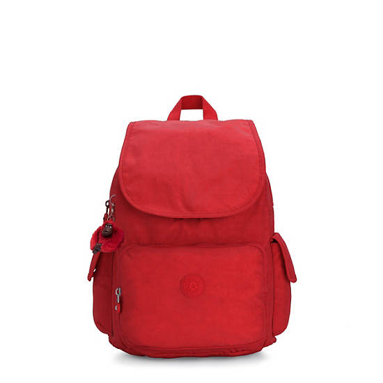 Kipling City Pack Backpacks Cherry Tonal Zipper | AU 1809OK